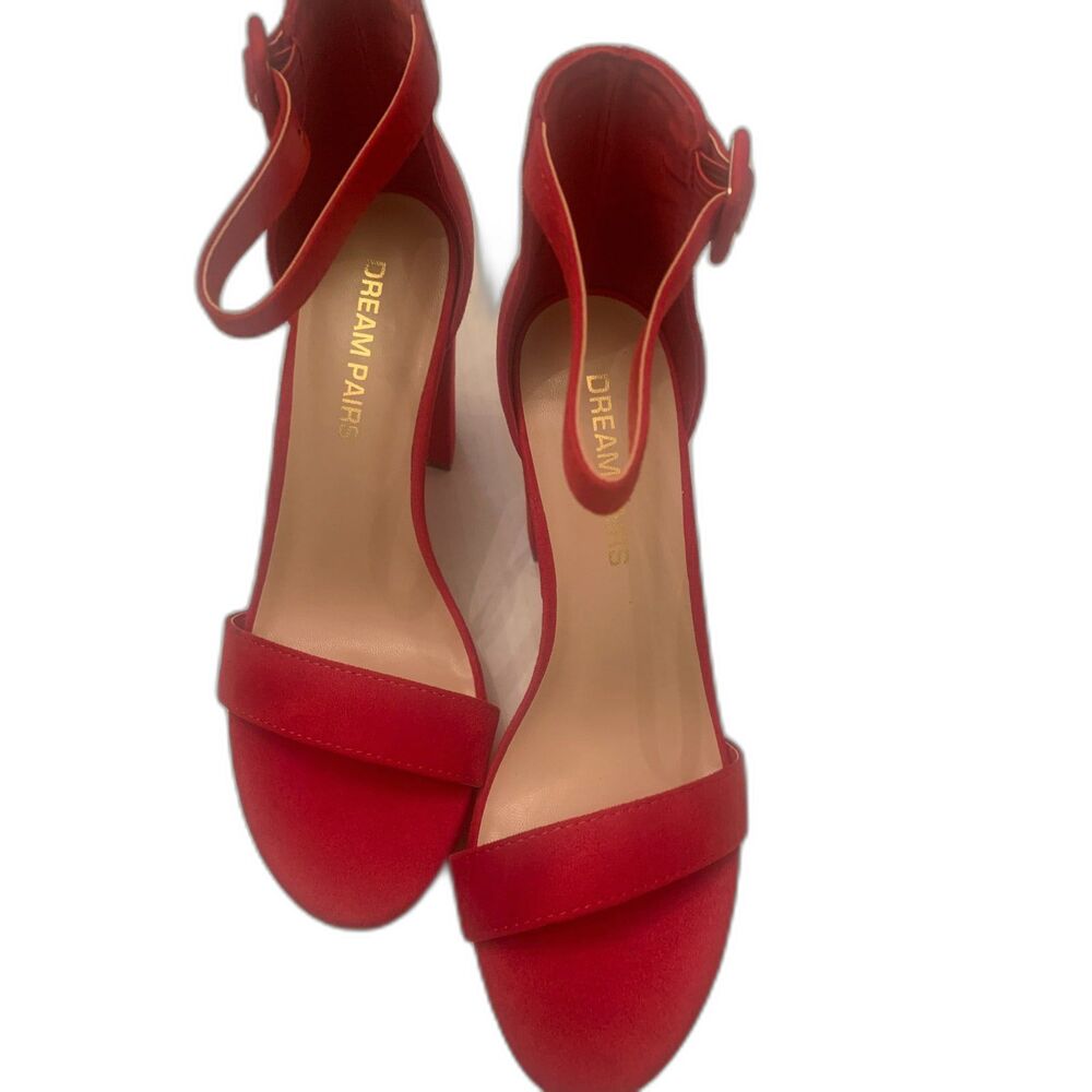 Open Toe Ankle Strap Chunky Heel